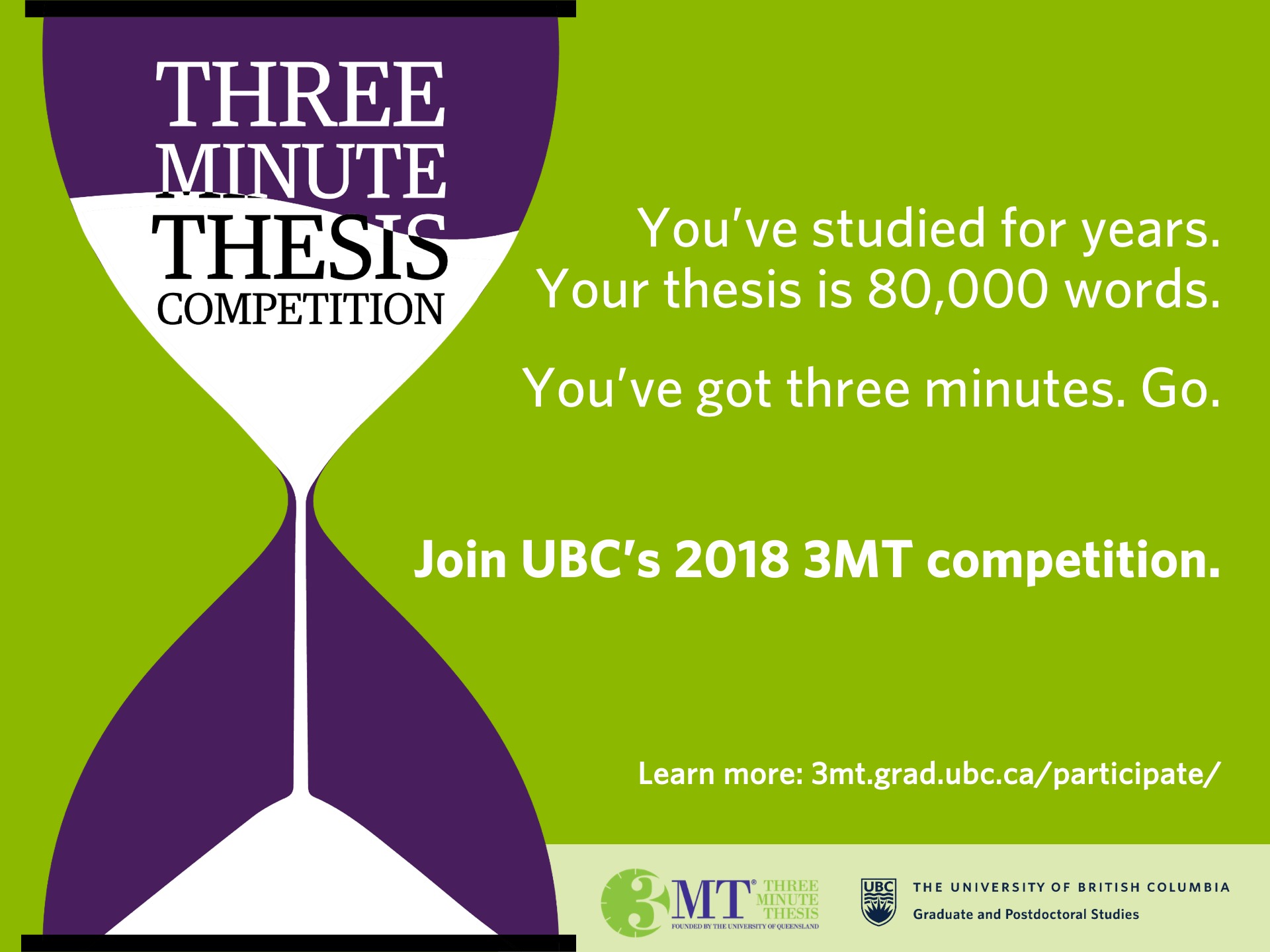 3 minute thesis uk