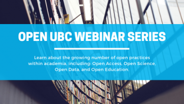 Open UBC Webinar Series