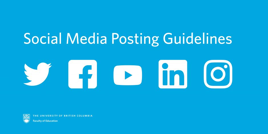 Social Media Posting Guidelines