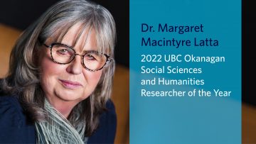 2022 UBC Okanagan Social Sciences and Humanities Researcher of the Year