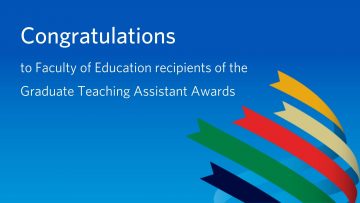 Congratulations Graduate Teaching Assistant Award recipients