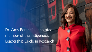 Dr. Amy Parent is appointed member of the Indigenous Leadership Circle in Research