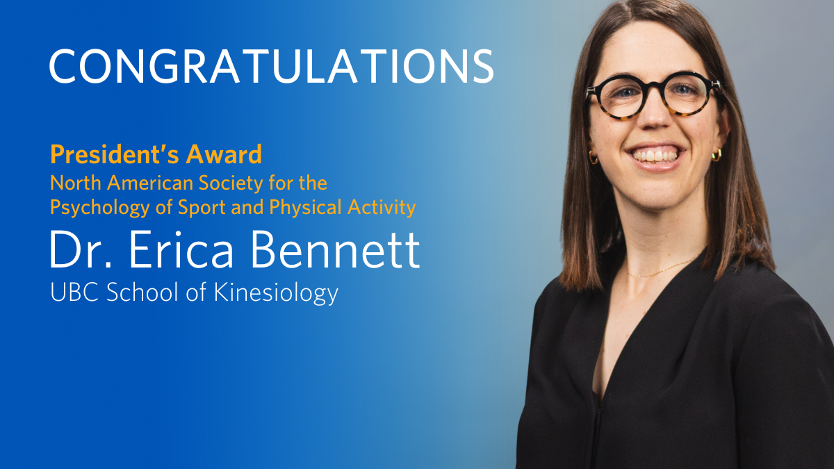 Dr. Erica Bennett receives the 2022 President’s Award from the North