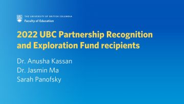 Congratulations to 2022 UBC Partnership Recognition and Exploration Fund recipients