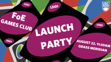 Faculty of Education Games Club Launch Party | August 22, 2023
