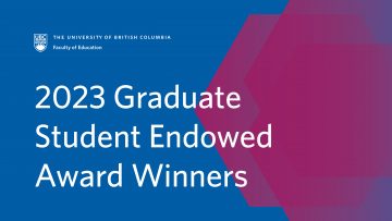 2023 Graduate Student Endowed Award Winners