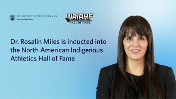 Dr. Rosalin Miles is inducted into the North American Indigenous Athletics Hall of Fame