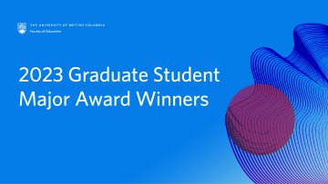 2023 Graduate Student Major Award Winners